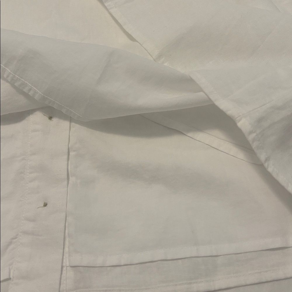 J. Crew White Sleeveless Linen-blend button-front shell SZ XL casual preppy NWT - Picture 12 of 12